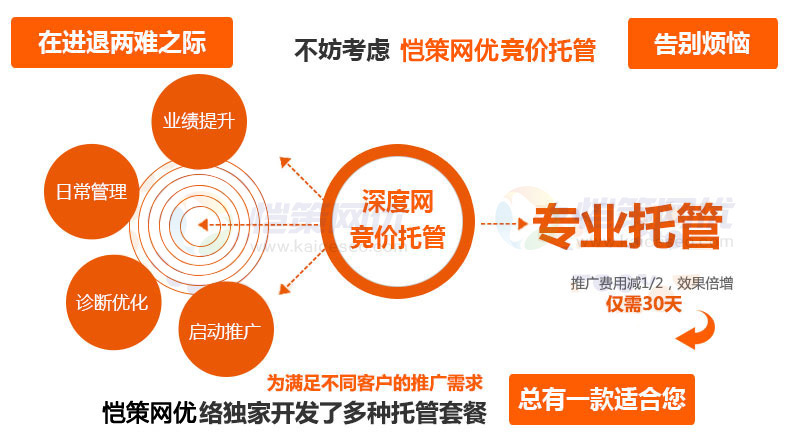愷策網(wǎng)優(yōu)專業(yè)競價賬戶托管解決中小型企業(yè)競價推廣效果不佳問題